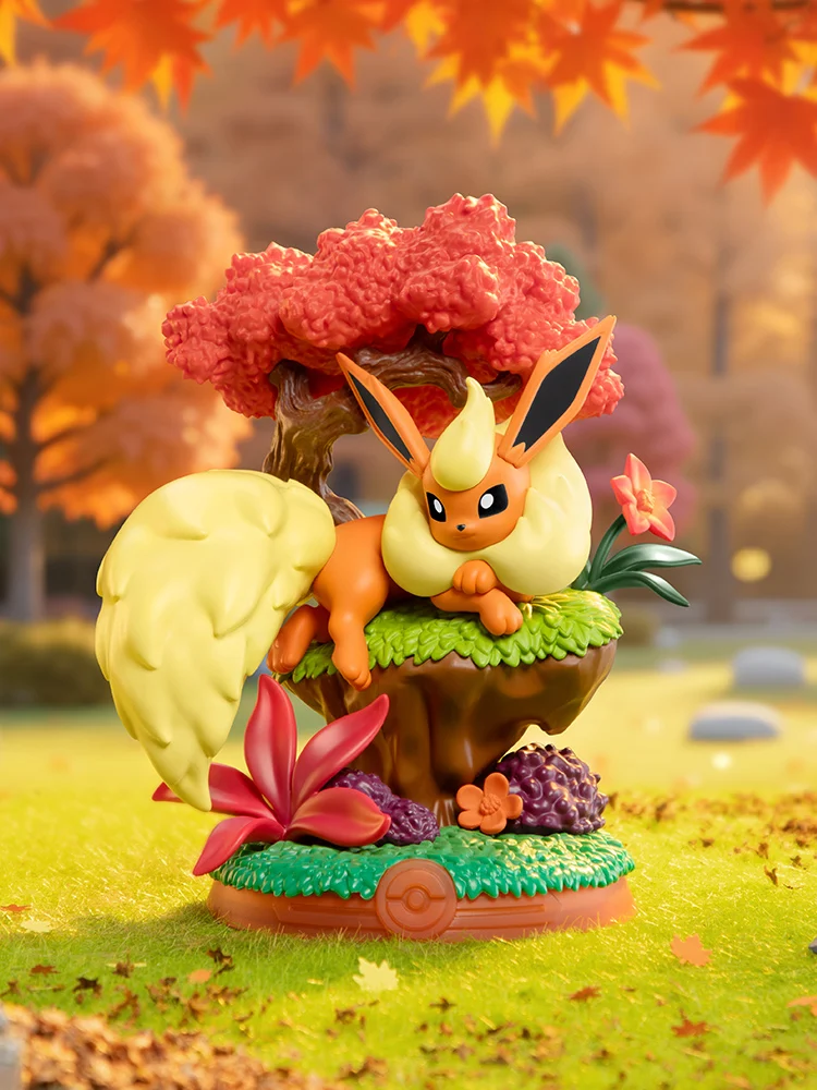 Anime Pokemon Funism Original Genuine Eevee Family Suit BlindBox Flareon Umbreon Sylveon Action Figure Collection Model Toy Gift