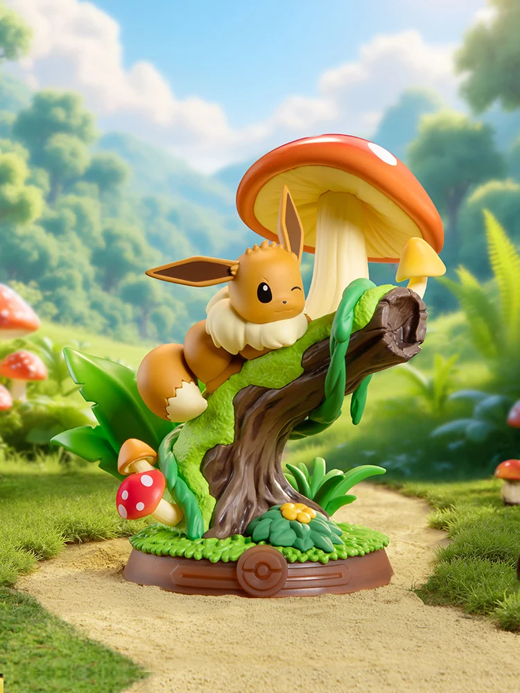 Anime Pokemon Funism Original Genuine Eevee Family Suit BlindBox Flareon Umbreon Sylveon Action Figure Collection Model Toy Gift