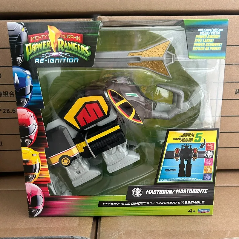 Playmates Mighty Morphin Power Rangers Re-Ignition Combinable Dinozord Tiger Triceratops Pterodactyl Doll Toys Gifts