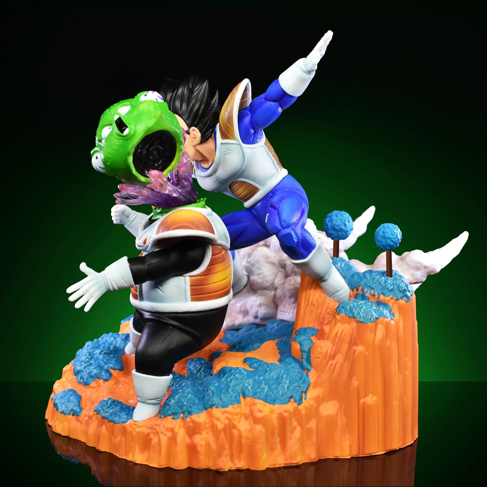 21cm/8.26in Anime Dragon Ball Z Figure Vegeta VS Guldo Action Figure Ginyu Force Statue Collectible Model Toys Gift