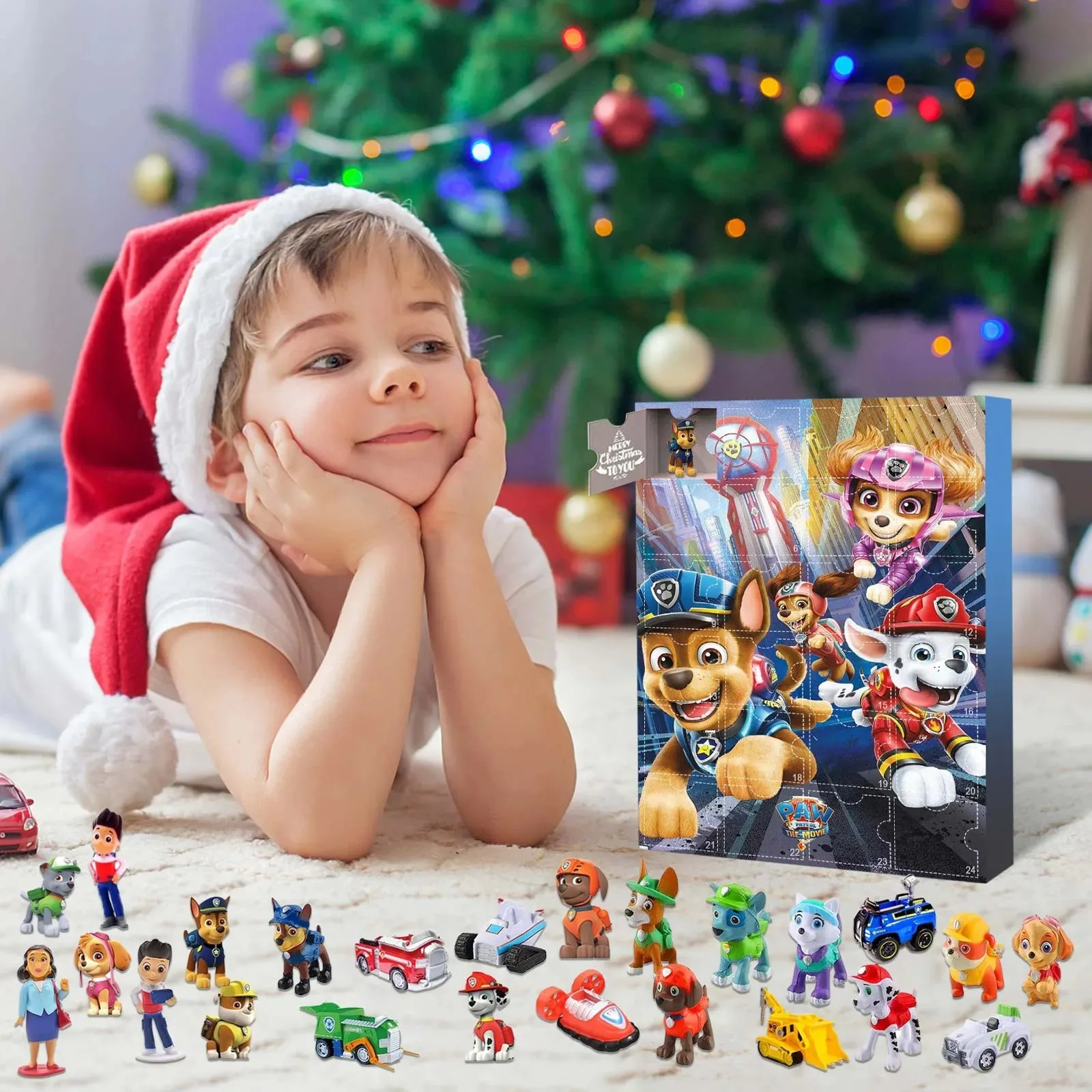 Paw Patrol 24 Style Anime Christmas Advent Calendar Patrol Canine Cartoon Toys Action Figure Model Ornamental Decor Mystery Gift