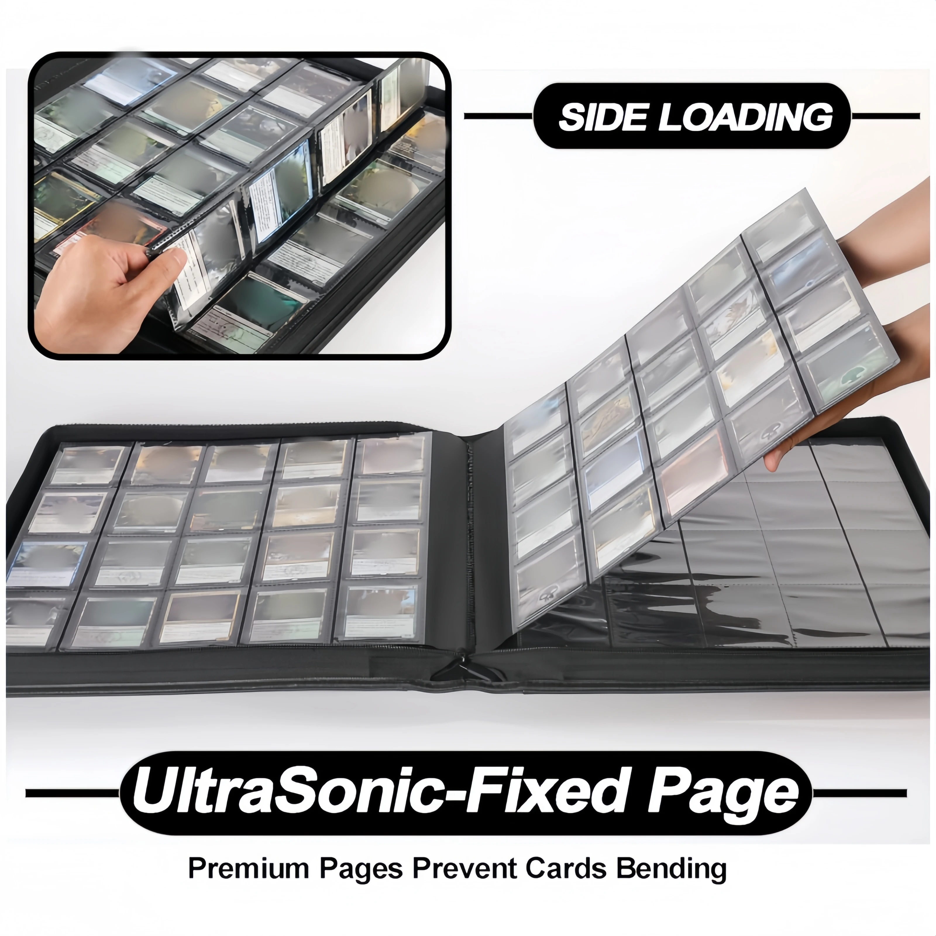 Premium 20 Pocket Card Binder –1280 Collection Binder Folder Card Album Card Holder Fit for TCG & Sports Cards. Collector's Drea