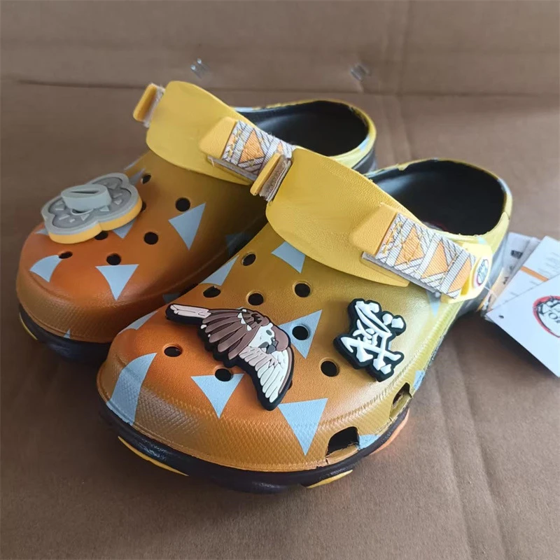 Summer Men Non-Slip Home Shoes Slipper Cartoon Cave Shoes Anime Demon Slayer Slippers Outdoor Travel Beach Sandals Gift