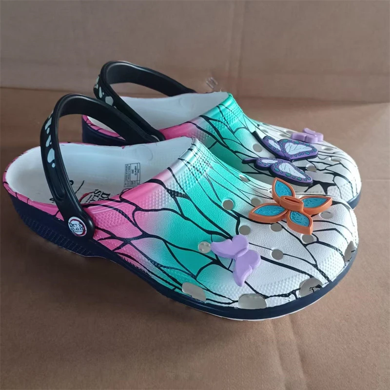 Summer Men Non-Slip Home Shoes Slipper Cartoon Cave Shoes Anime Demon Slayer Slippers Outdoor Travel Beach Sandals Gift