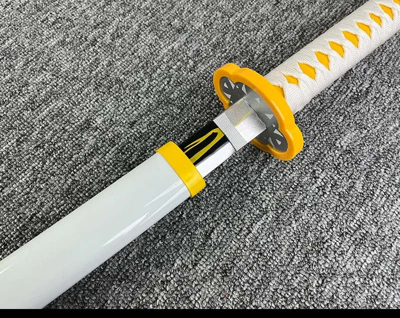 40inch Demon Slayer Katana Anime Kimetsu No Yaiba Cosplay Prop Wood Sword Real Size Japanese Katana Original Samurai Sabre Gift