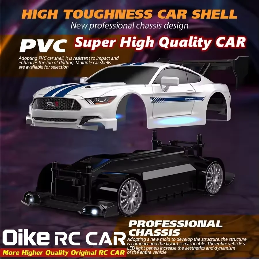 Oike 4WD Remote Control Drift Car 1:24 Mini Remote Control Racing Car Model 2.4G Radio High Speed RC Car Boy Toy Gift