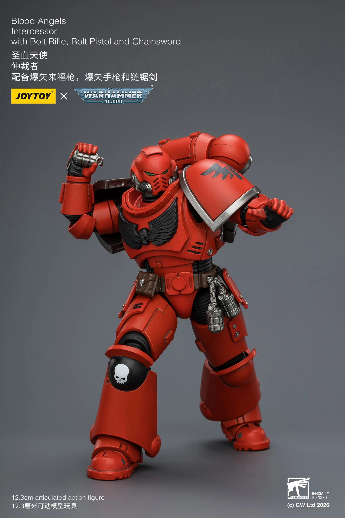 1/18 JOYTOY Action Figure 40K Ultramarines Imperial Fists Blood Angels Intercessor Anime Model Toy