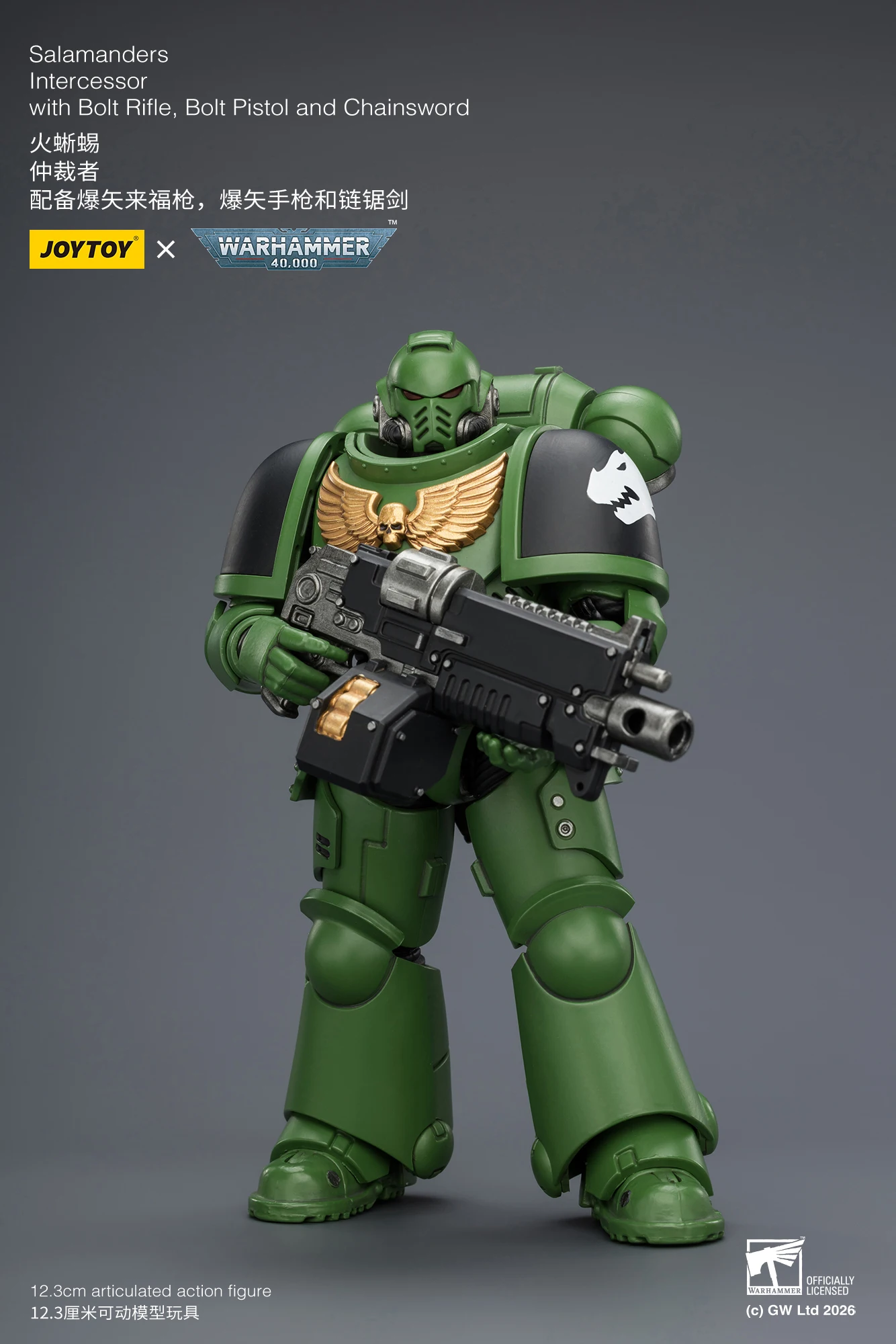 1/18 JOYTOY Action Figure 40K Ultramarines Imperial Fists Blood Angels Intercessor Anime Model Toy