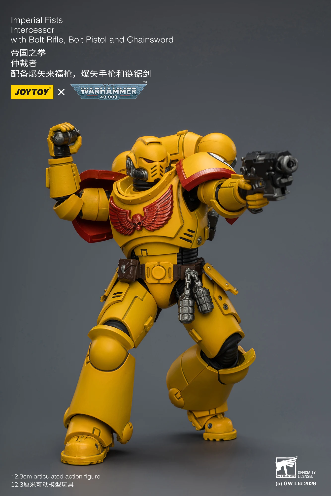 1/18 JOYTOY Action Figure 40K Ultramarines Imperial Fists Blood Angels Intercessor Anime Model Toy