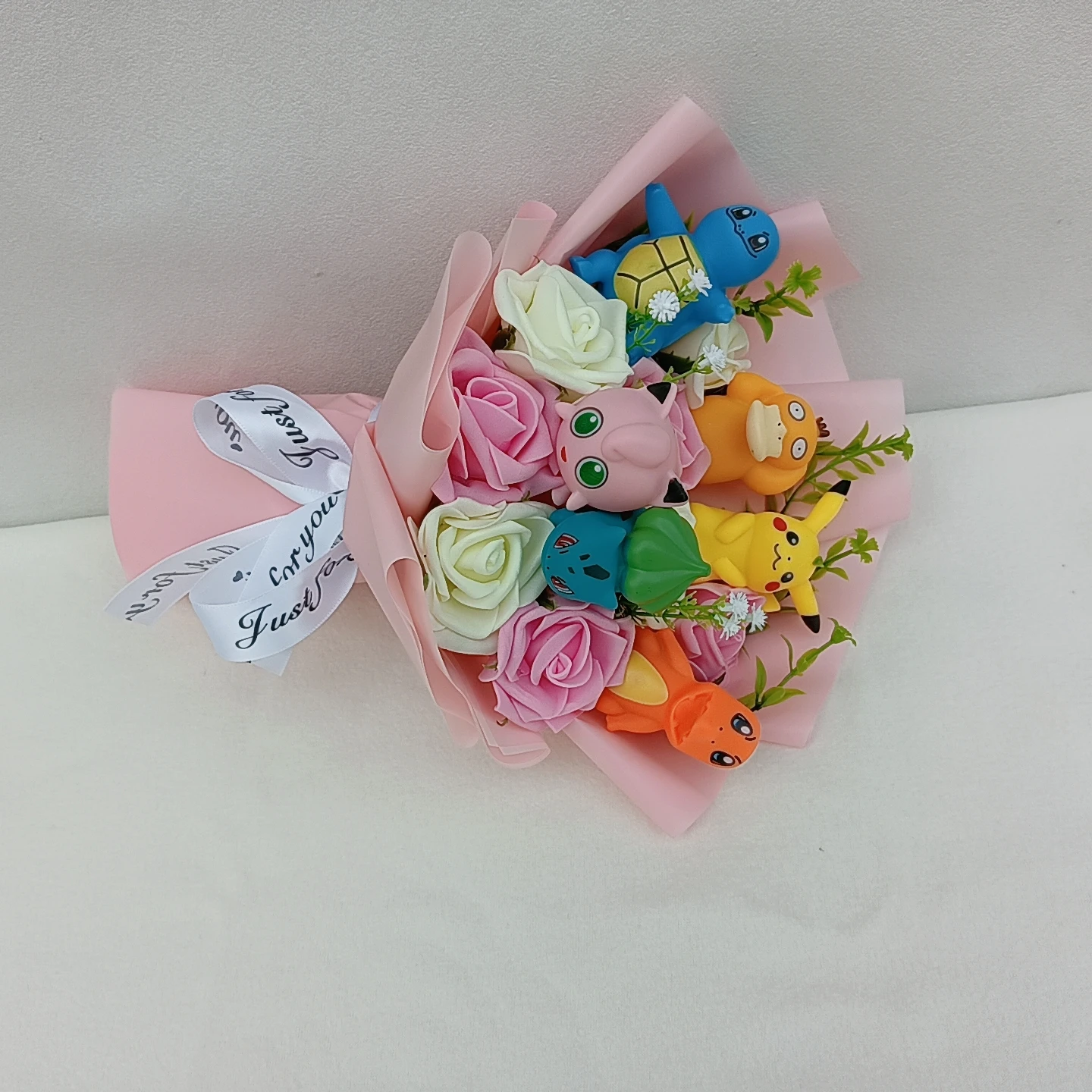 Anime Pokemon Pikachu Bouquet Dolls Toys Sweet Dream Series Mimikyu Fuecoco Pamo Mew Valentine Christmas Birthday Gift