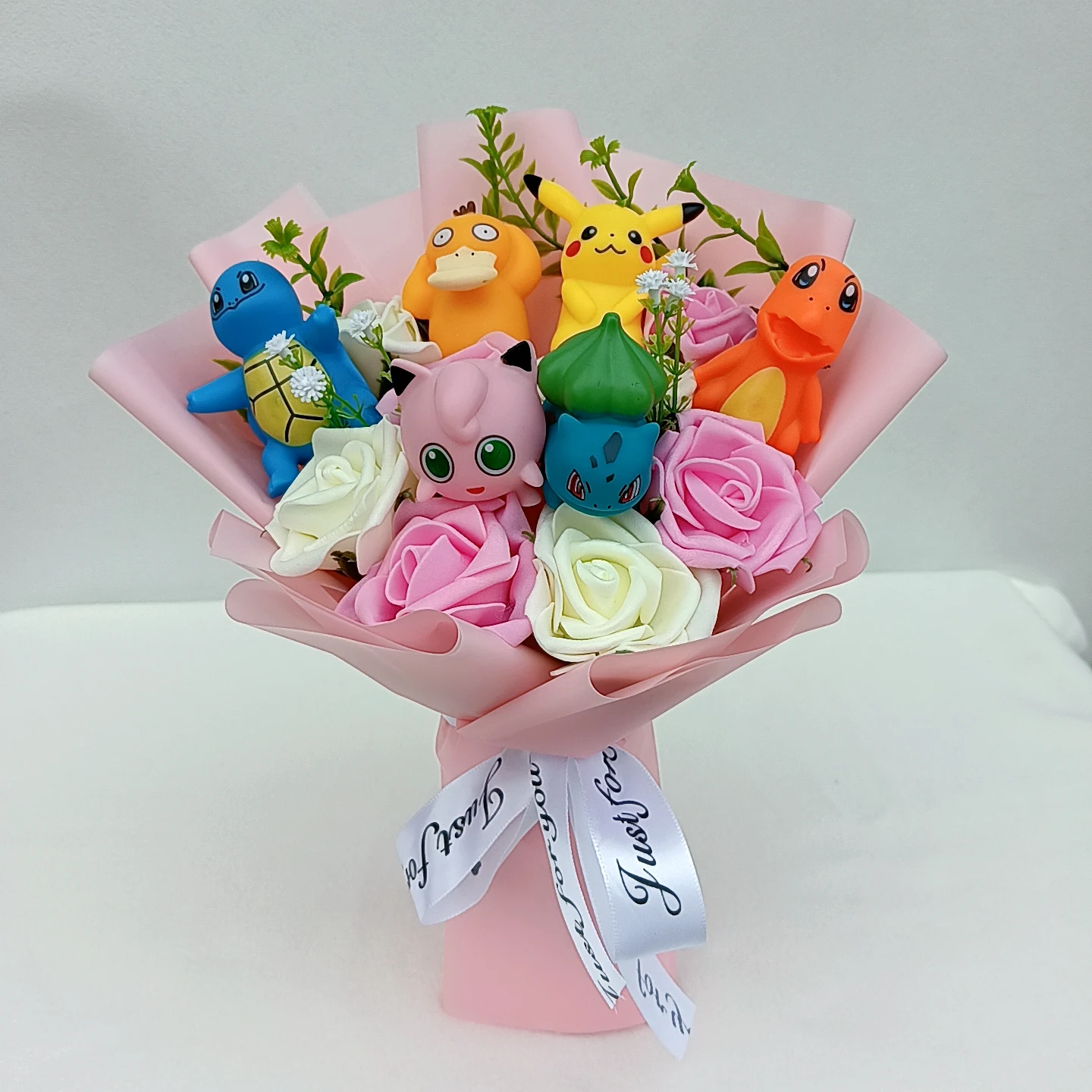 Anime Pokemon Pikachu Bouquet Dolls Toys Sweet Dream Series Mimikyu Fuecoco Pamo Mew Valentine Christmas Birthday Gift