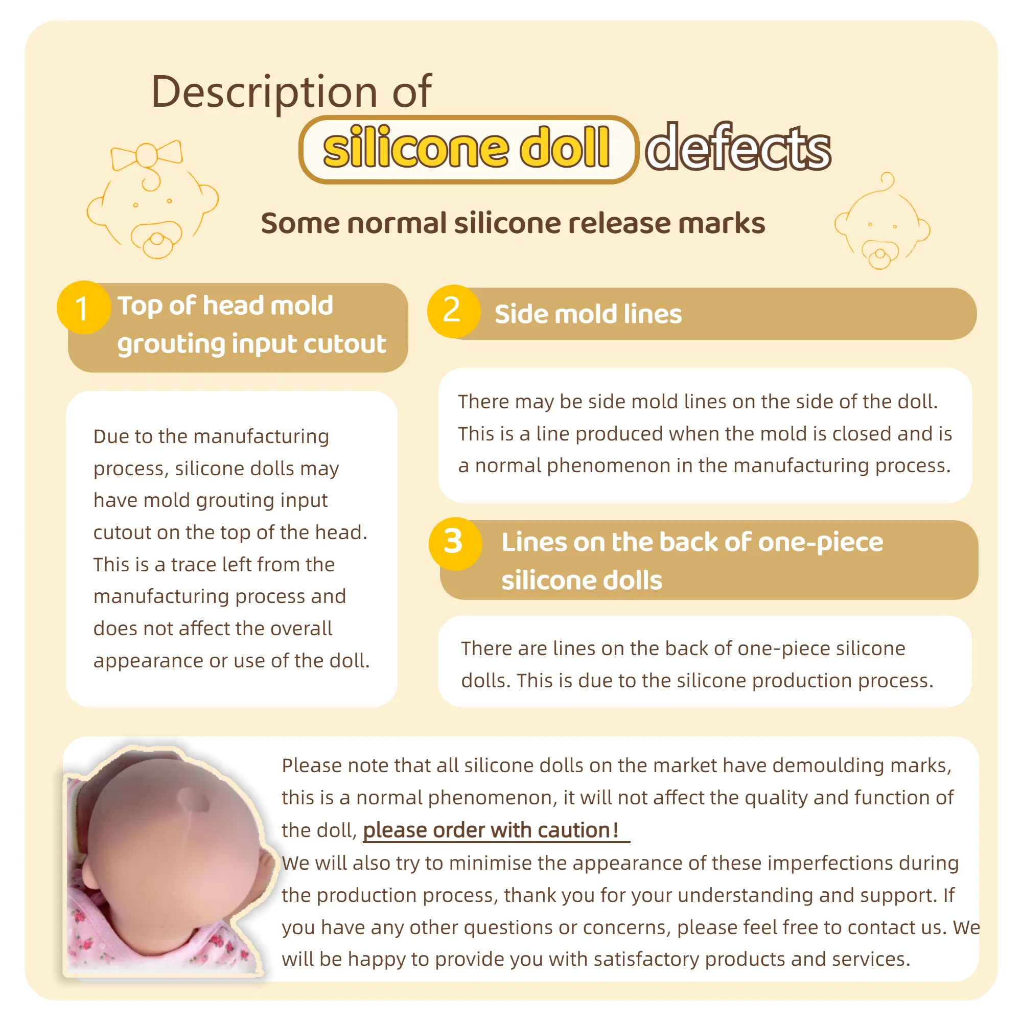 13 Inch Full Silicone Reborn Baby Doll Closed Eyes Hand Rooted Hair Lifelike Hand Painted Realistic Collectible Birthday Gift