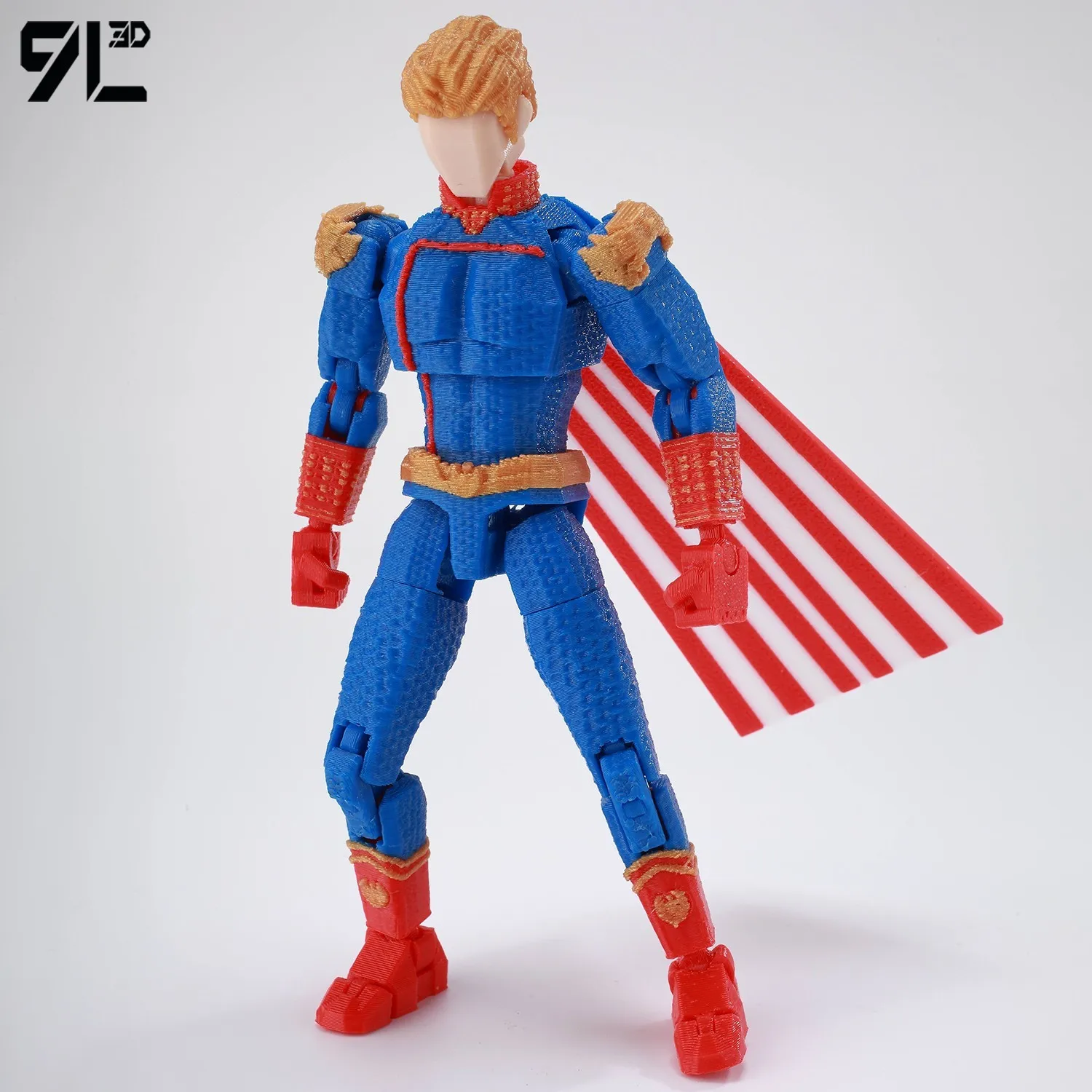 9L3D American Comics Super Soldier Action FigureMultiāJoint Movable Tabletop Decoration Toys Tiant T13 Dummy13 Collectors Model