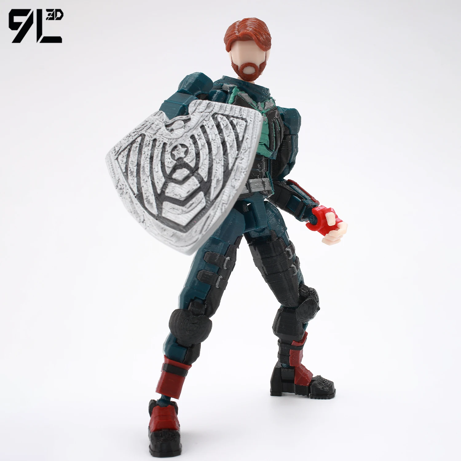 9L3D American Comics Super Soldier Action FigureMultiāJoint Movable Tabletop Decoration Toys Tiant T13 Dummy13 Collectors Model