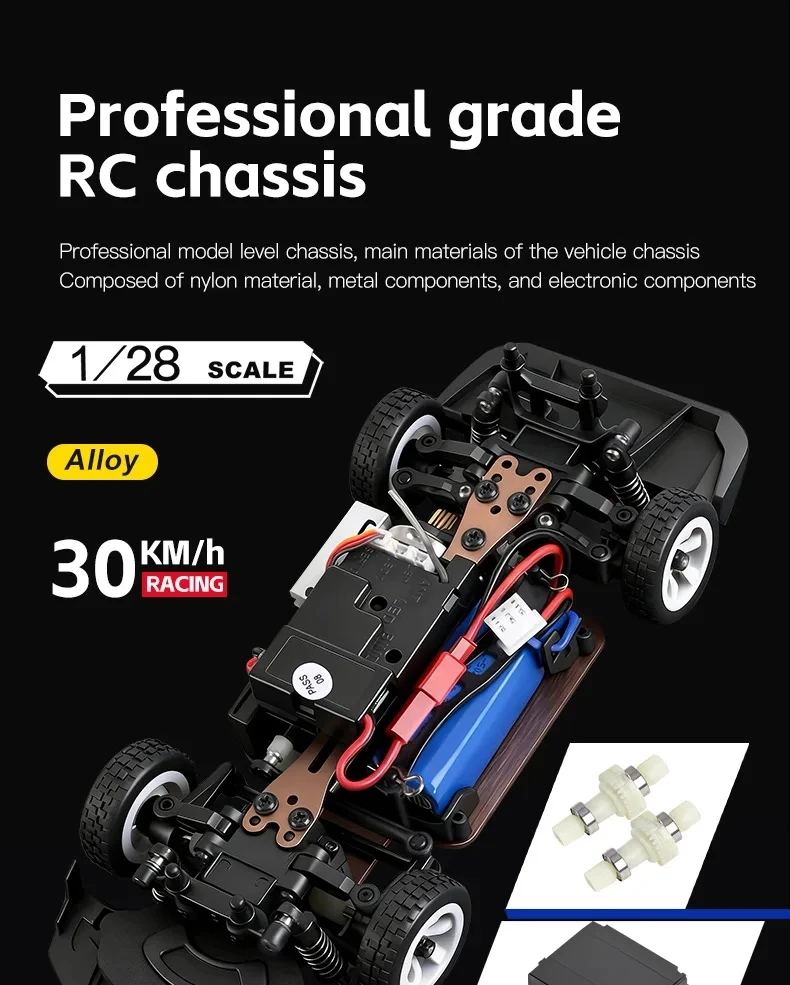 Oike Radio Remote Control Drift Racing WLtoys 284191 284019-A 1/28 RC Drifting Car 4WD 30KM/H High Speed Vehicle Model Mini Gift