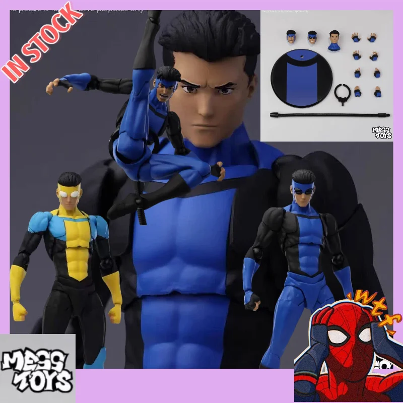 Pre-order MESS TOYS Invincible Mark Grayson 1/12 Scale Action Figure Yellow-Blue &Dark Blue-Black Two Color Schemes Head Sculpts