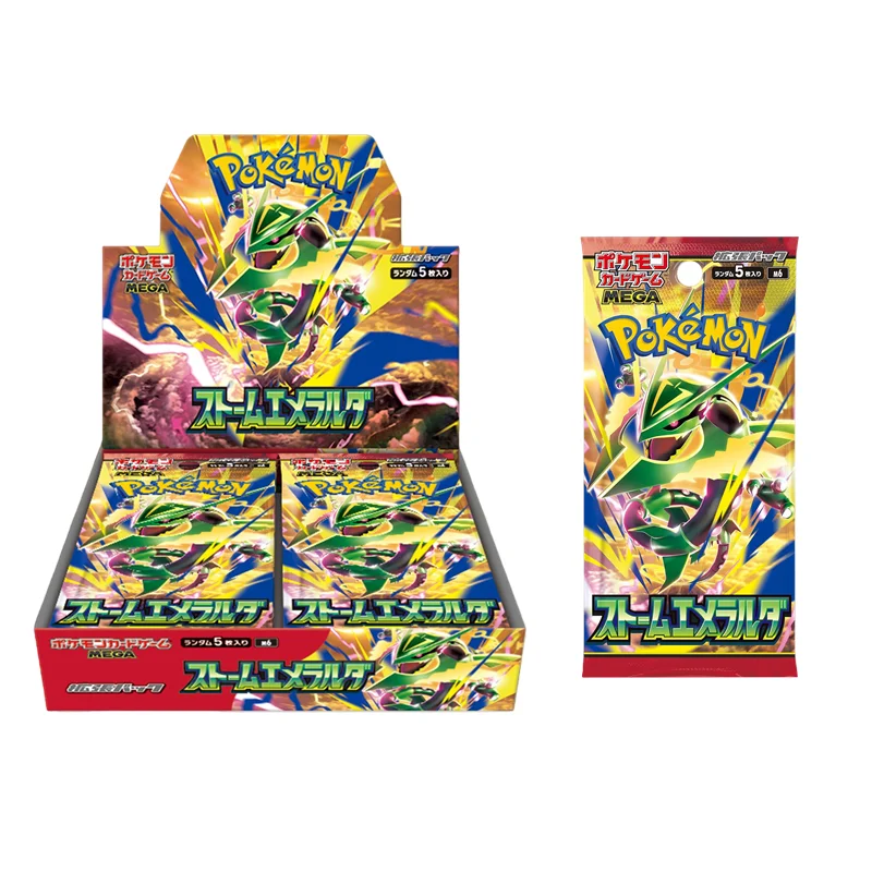 Pokémon TCG M6 Storm Emeralda M5 Abyss Eye M2 Phantasmal Flames Japanese Booster Box Mega Rayquaza Collectible Trading Cards