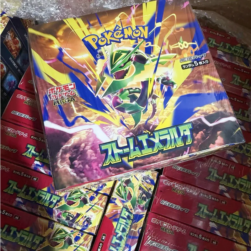 Pokémon TCG M6 Storm Emeralda M5 Abyss Eye M2 Phantasmal Flames Japanese Booster Box Mega Rayquaza Collectible Trading Cards