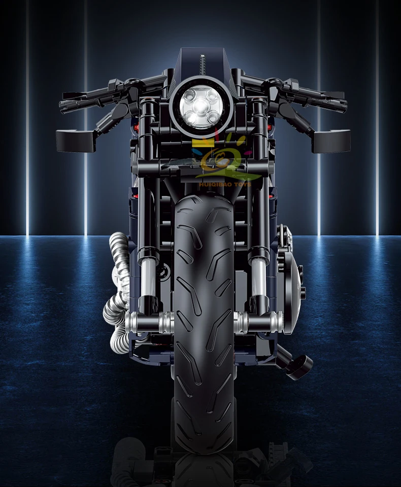 HUIQIBAO High-tech Classic Motorbike Building Model Blocks Moto City Racer Bricks Toy for Kids Boy Children Adult MOC Car Set