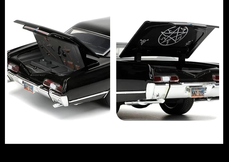 JADA Toys Supernatural 1967 Chevrolet Impala Sport Sedan 1:24 Scale Die-Cast Model JD32250