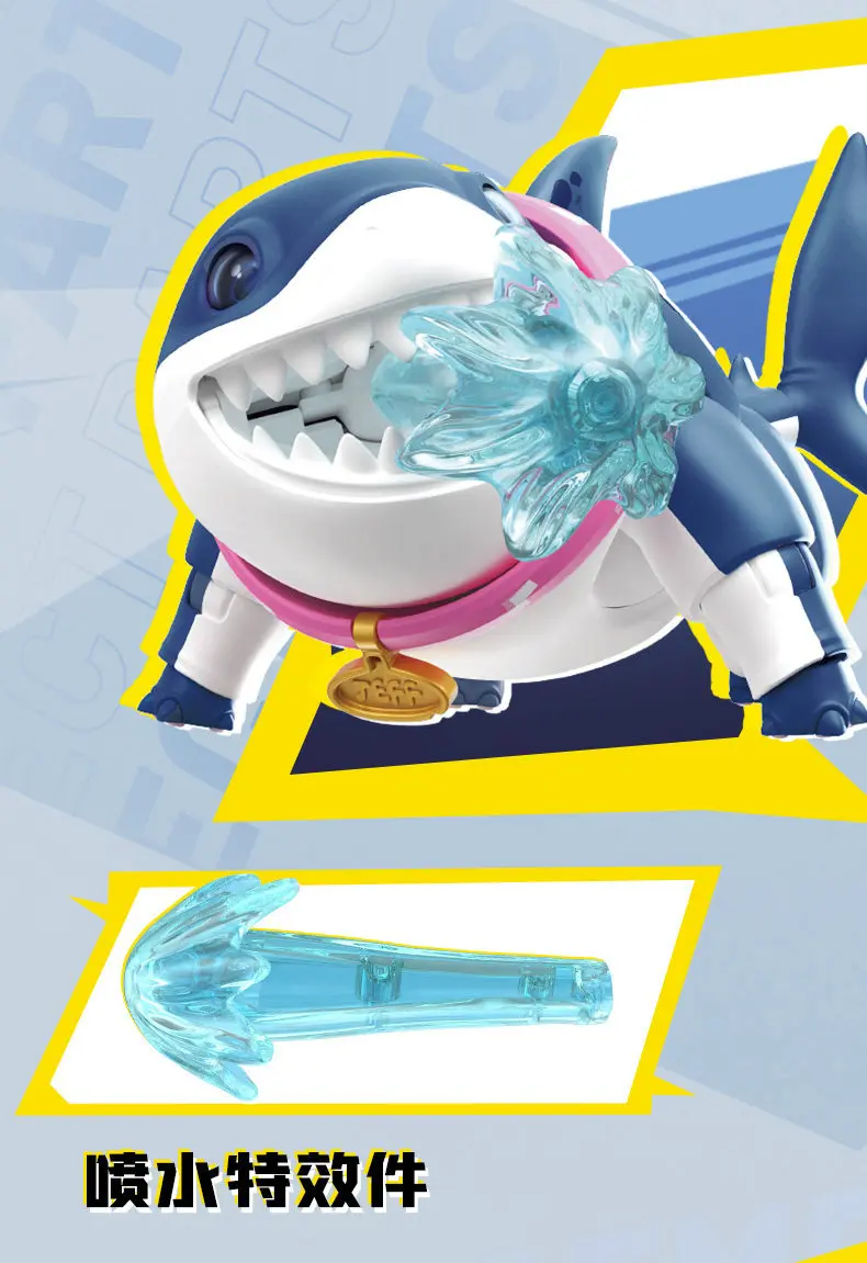 Blokees New Rivals Jeff The Land Shark Invisible Woman Assembly Model Kit Collectible Movable Replaceable Parts For Adult Fan
