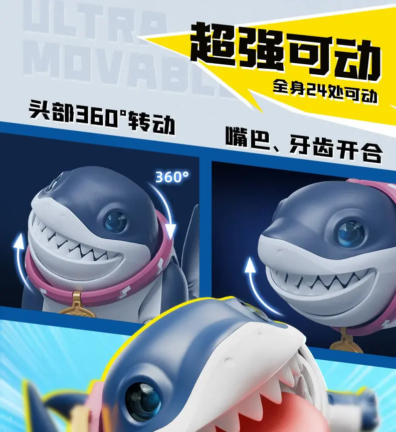 Blokees New Rivals Jeff The Land Shark Invisible Woman Assembly Model Kit Collectible Movable Replaceable Parts For Adult Fan