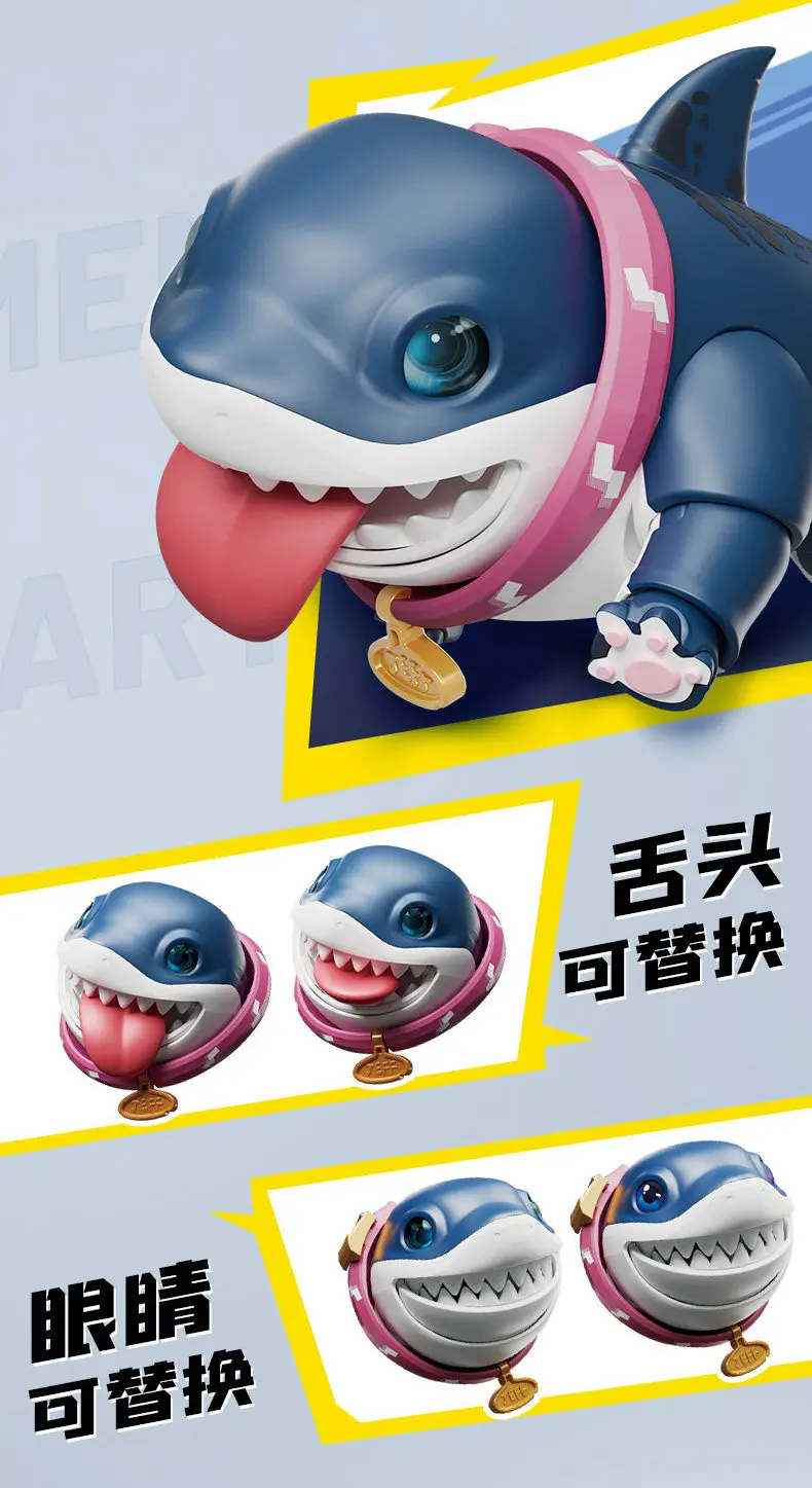 Blokees New Rivals Jeff The Land Shark Invisible Woman Assembly Model Kit Collectible Movable Replaceable Parts For Adult Fan