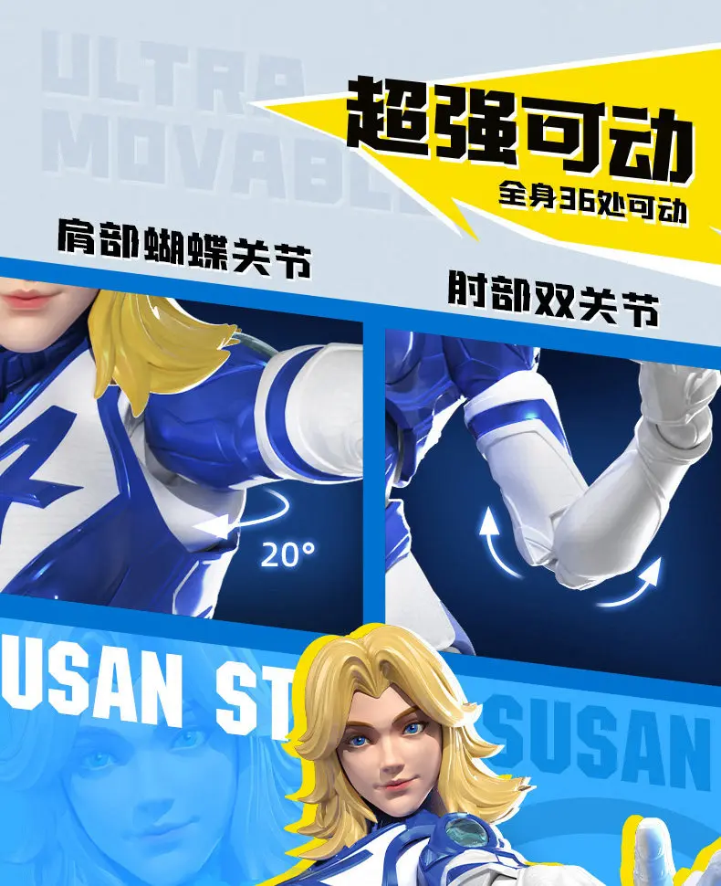 Blokees New Rivals Jeff The Land Shark Invisible Woman Assembly Model Kit Collectible Movable Replaceable Parts For Adult Fan