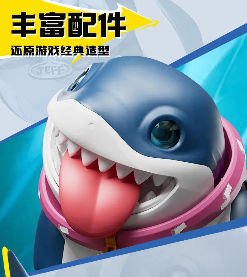 Blokees New Rivals Jeff The Land Shark Invisible Woman Assembly Model Kit Collectible Movable Replaceable Parts For Adult Fan