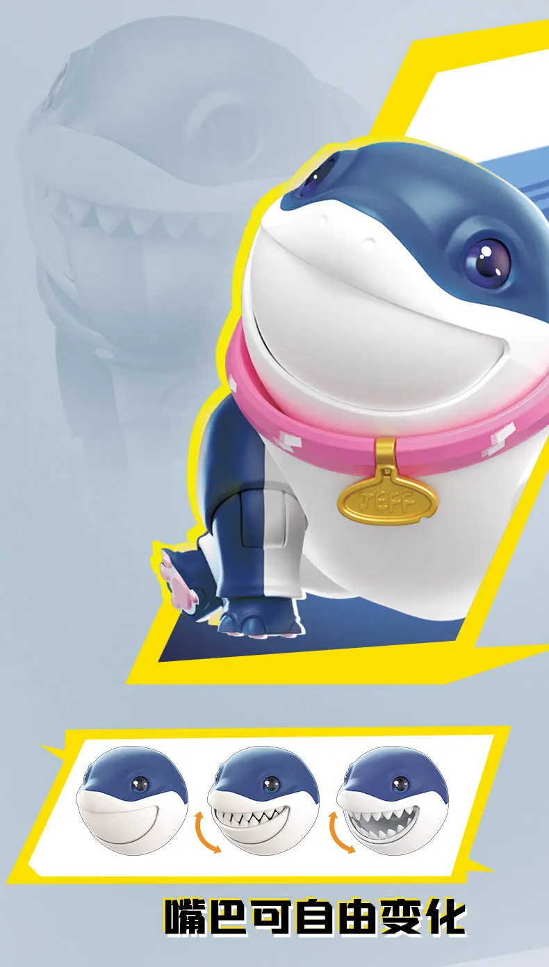 Blokees New Rivals Jeff The Land Shark Invisible Woman Assembly Model Kit Collectible Movable Replaceable Parts For Adult Fan