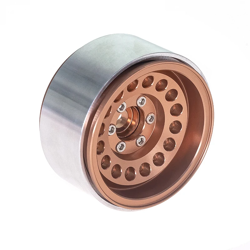 4pcs 1.9 Inch Beadlock RC Wheel Rim Set Wheel Hub for 1:10 RC Crawler Axial SCX10 II 90046 SCX10 III AXI03007 TRX4 D90
