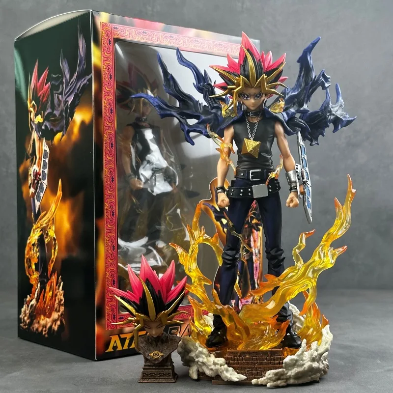 28cm Dual Heads Youth Game Character Figurine PVC Collectible Toy Home Display Decor Gift For Adult Hobby Lovers