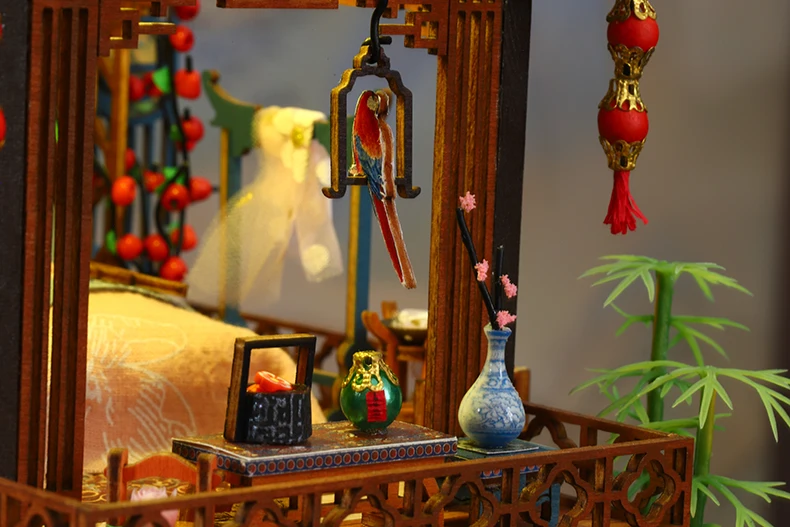 DIY Big Doll House Wooden Miniature Furniture Dollhouse Handmade Case Model Assembly Toys for Children Girls Birthday Gifts 2014