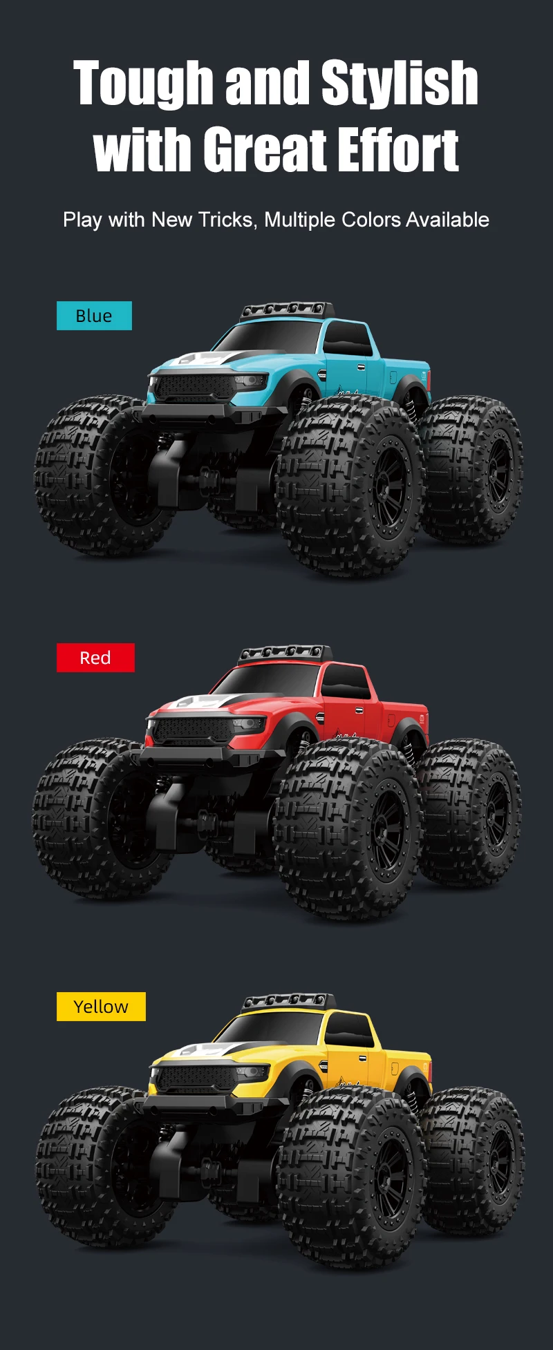 JJRC remote control vehicle, large wheeled land truck, land amphibious vehicle, suitable for outdoor play, strong passivity, str
