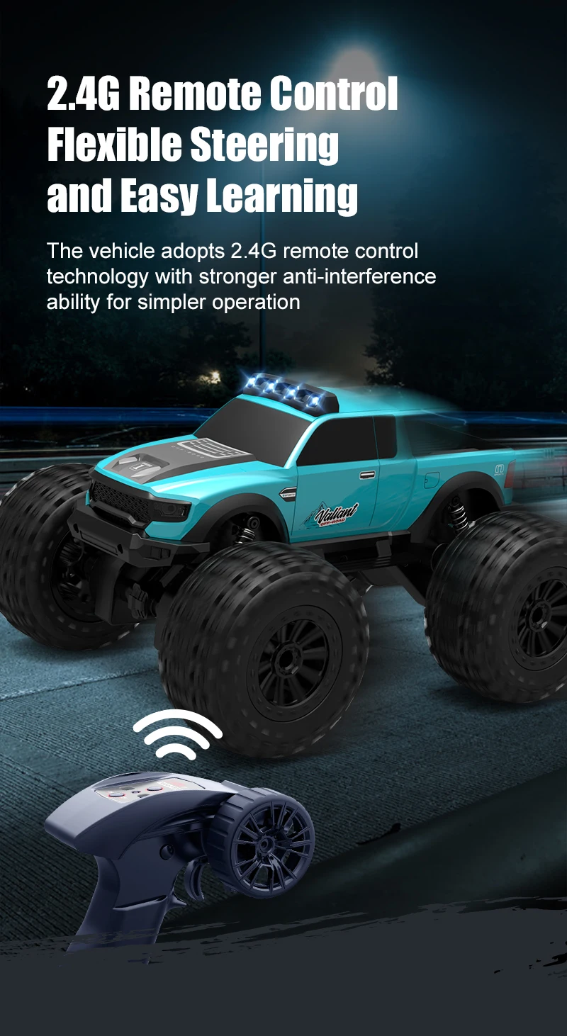 JJRC remote control vehicle, large wheeled land truck, land amphibious vehicle, suitable for outdoor play, strong passivity, str