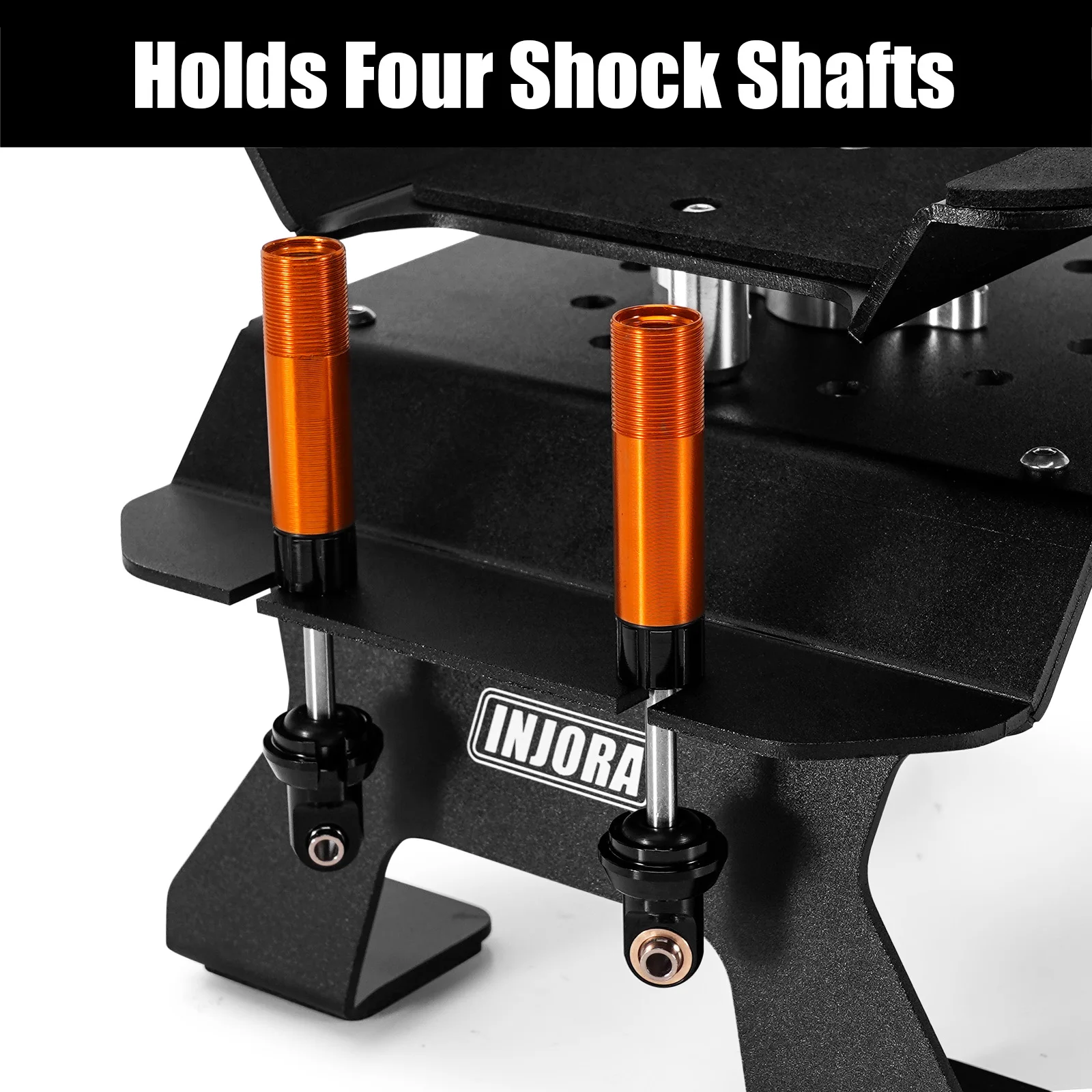 INJORA Aluminum RC Car Stand with Shock Holder for 1/10 RC Cars