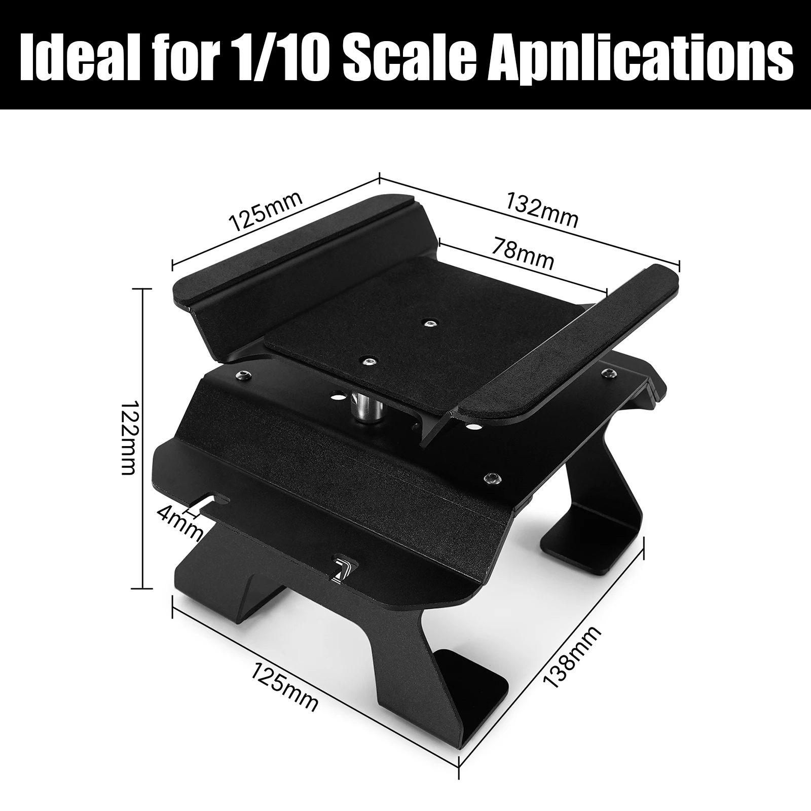 INJORA Aluminum RC Car Stand with Shock Holder for 1/10 RC Cars