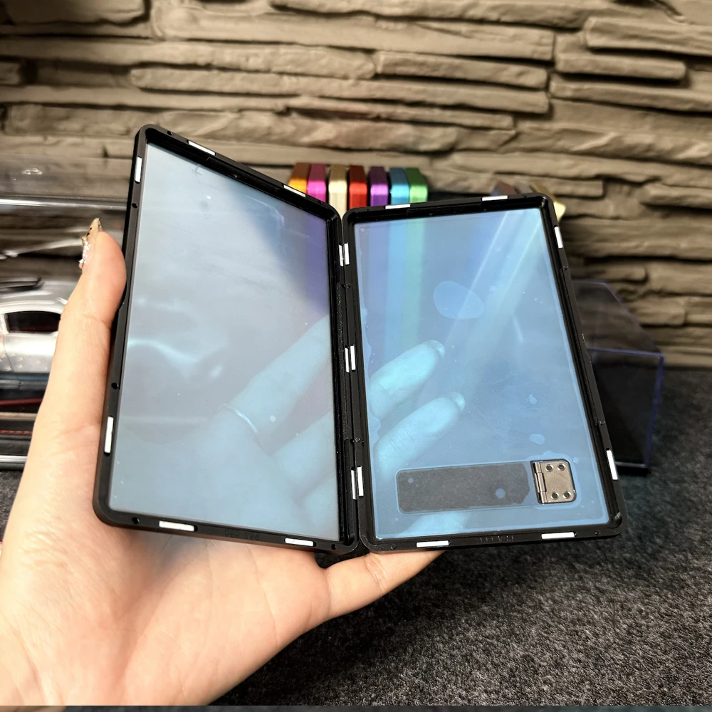 Aluminum Alloy Multicolor Trading Card Protect Case with Stand, For PSA BGS Graded Card, Support Horizontal and Vertical