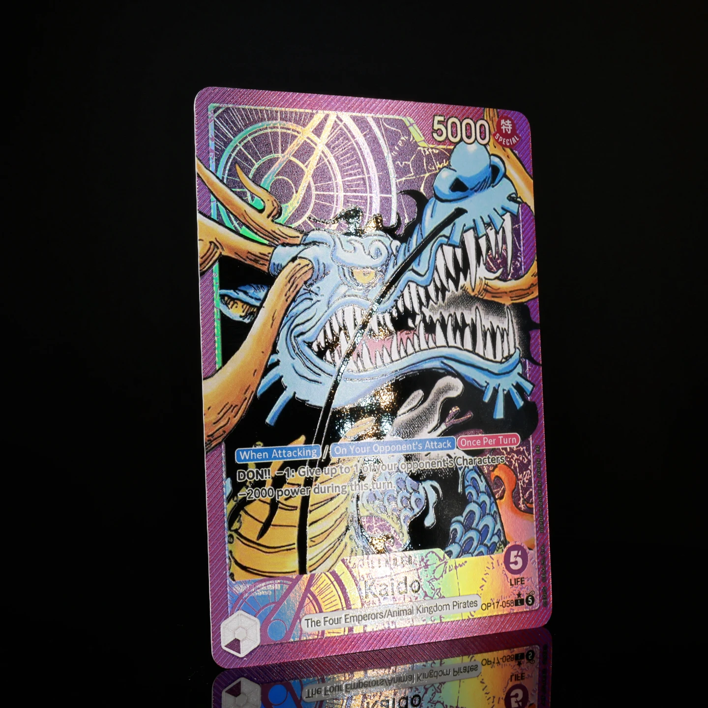 One Piece TCG OPCG English Leader Card OP17 Leader Card Set Luffy Newgate Rocks Linlin Kaido Shanks Textured Foil Card