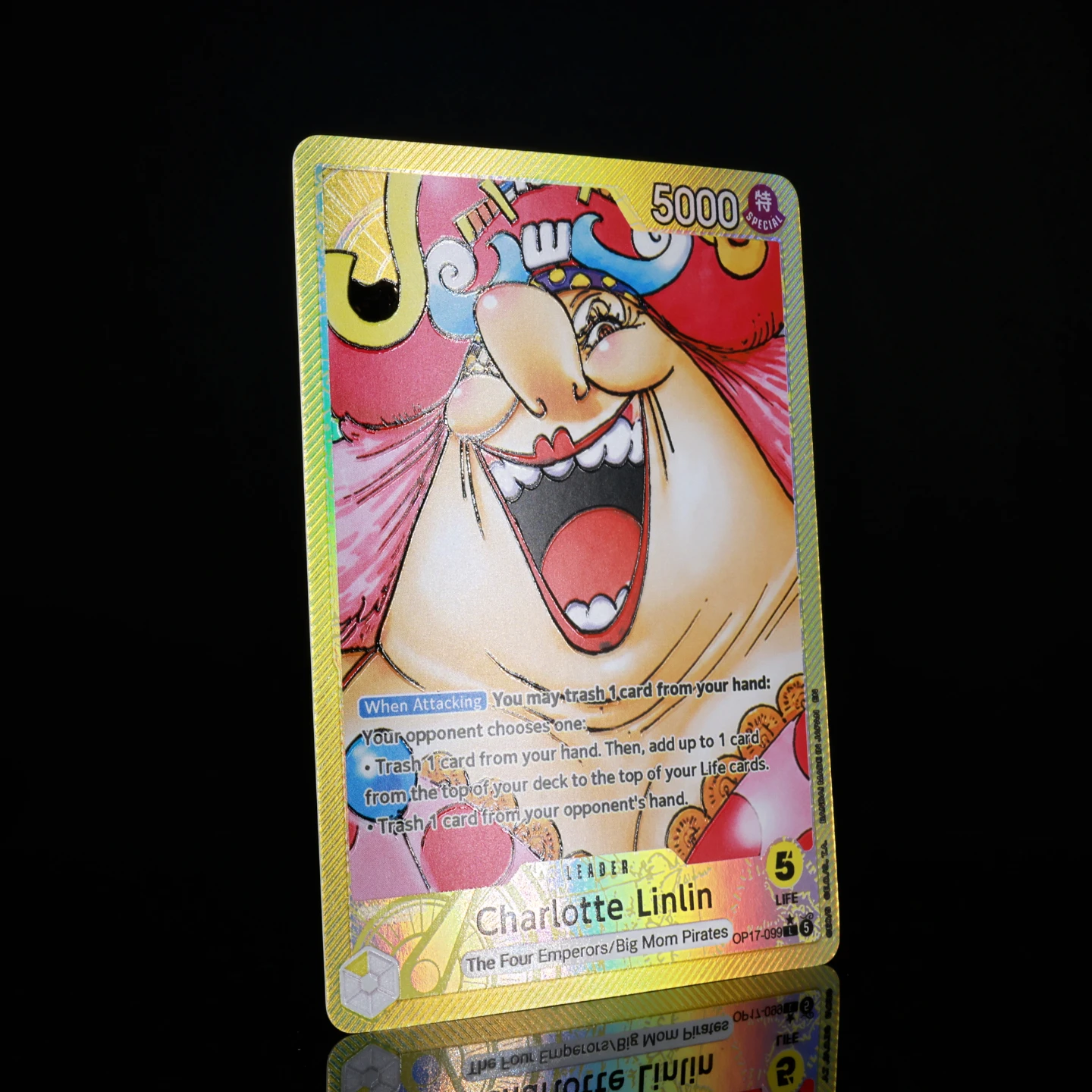 One Piece TCG OPCG English Leader Card OP17 Leader Card Set Luffy Newgate Rocks Linlin Kaido Shanks Textured Foil Card