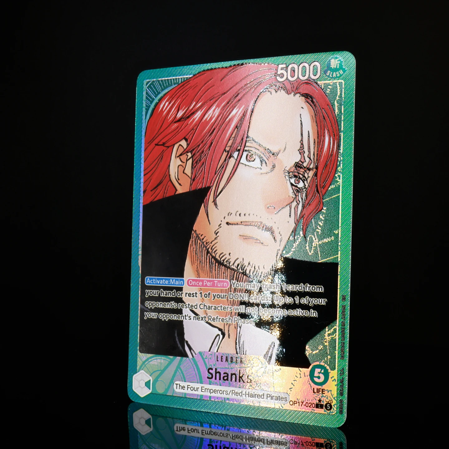 One Piece TCG OPCG English Leader Card OP17 Leader Card Set Luffy Newgate Rocks Linlin Kaido Shanks Textured Foil Card