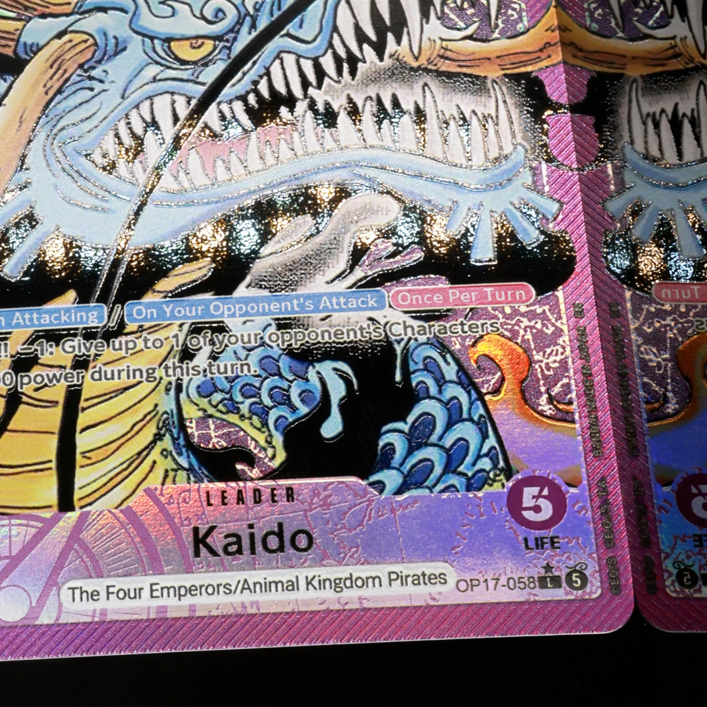 One Piece TCG OPCG English Leader Card OP17 Leader Card Set Luffy Newgate Rocks Linlin Kaido Shanks Textured Foil Card