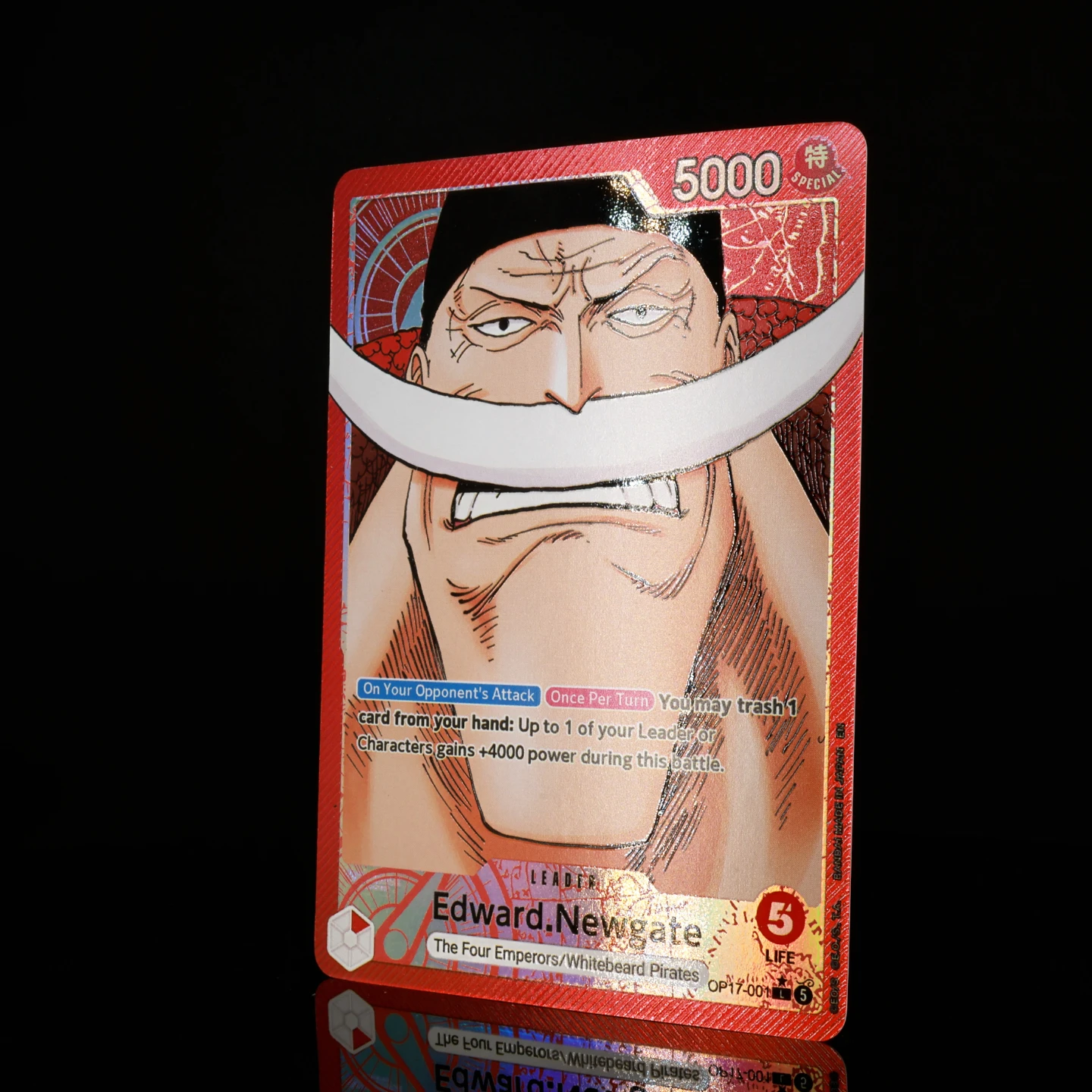 One Piece TCG OPCG English Leader Card OP17 Leader Card Set Luffy Newgate Rocks Linlin Kaido Shanks Textured Foil Card