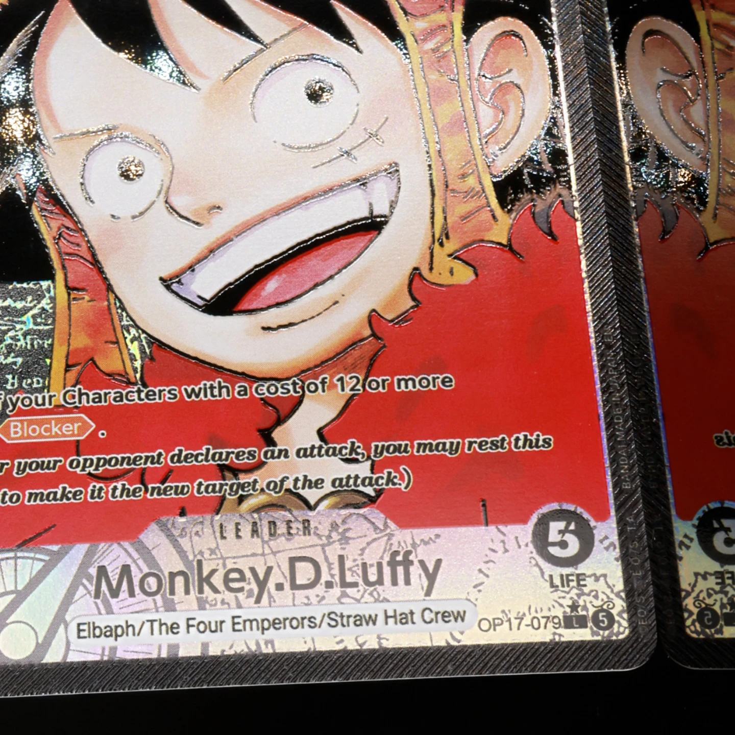 One Piece TCG OPCG English Leader Card OP17 Leader Card Set Luffy Newgate Rocks Linlin Kaido Shanks Textured Foil Card