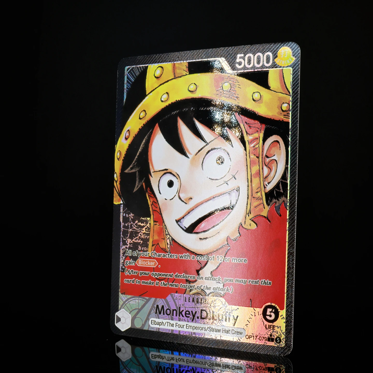One Piece TCG OPCG English Leader Card OP17 Leader Card Set Luffy Newgate Rocks Linlin Kaido Shanks Textured Foil Card