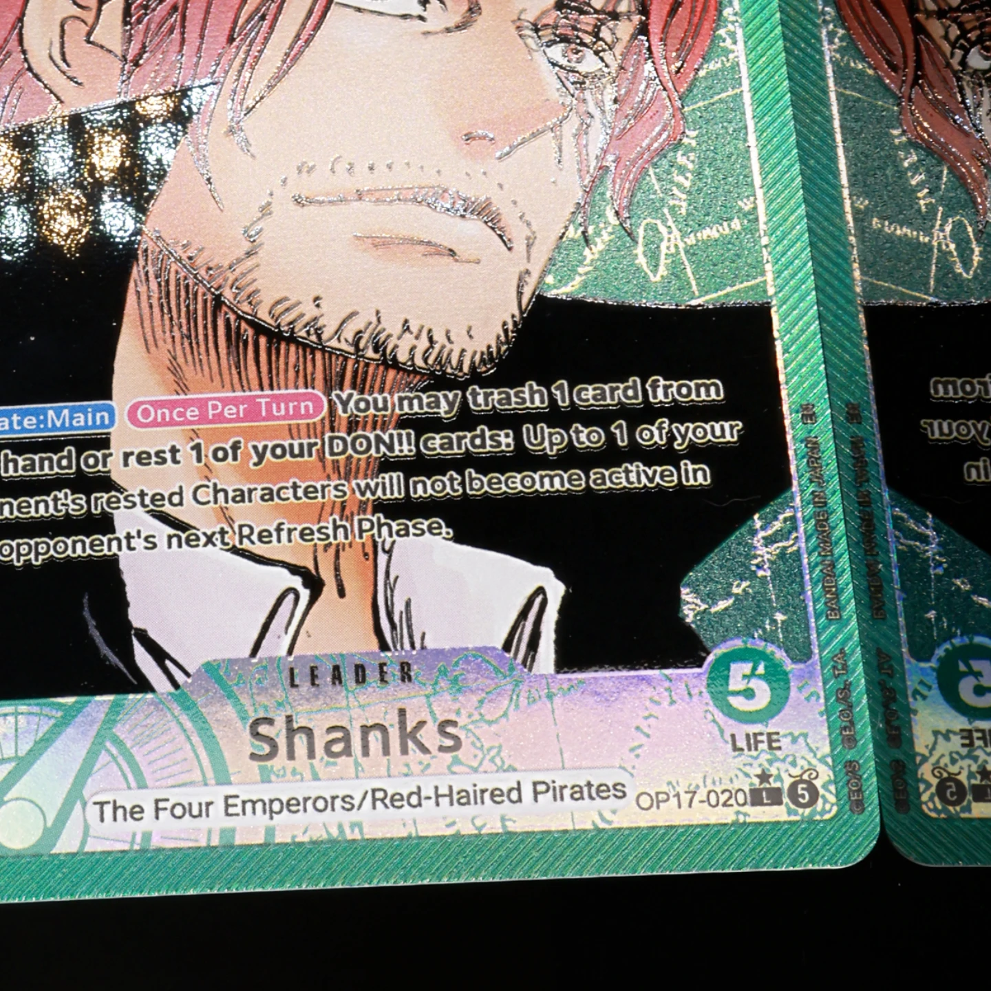 One Piece TCG OPCG English Leader Card OP17 Leader Card Set Luffy Newgate Rocks Linlin Kaido Shanks Textured Foil Card