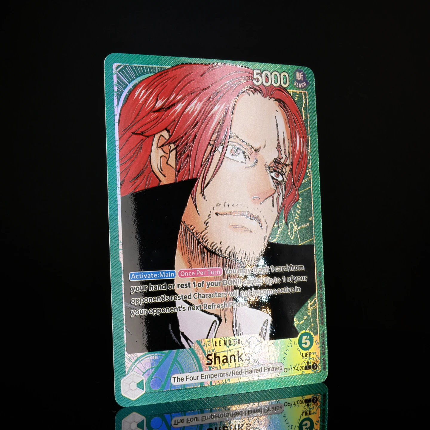 One Piece TCG OPCG English Leader Card OP17 Leader Card Set Luffy Newgate Rocks Linlin Kaido Shanks Textured Foil Card