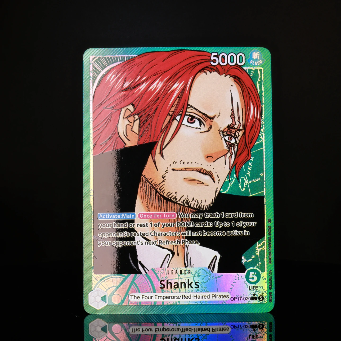 One Piece TCG OPCG English Leader Card OP17 Leader Card Set Luffy Newgate Rocks Linlin Kaido Shanks Textured Foil Card