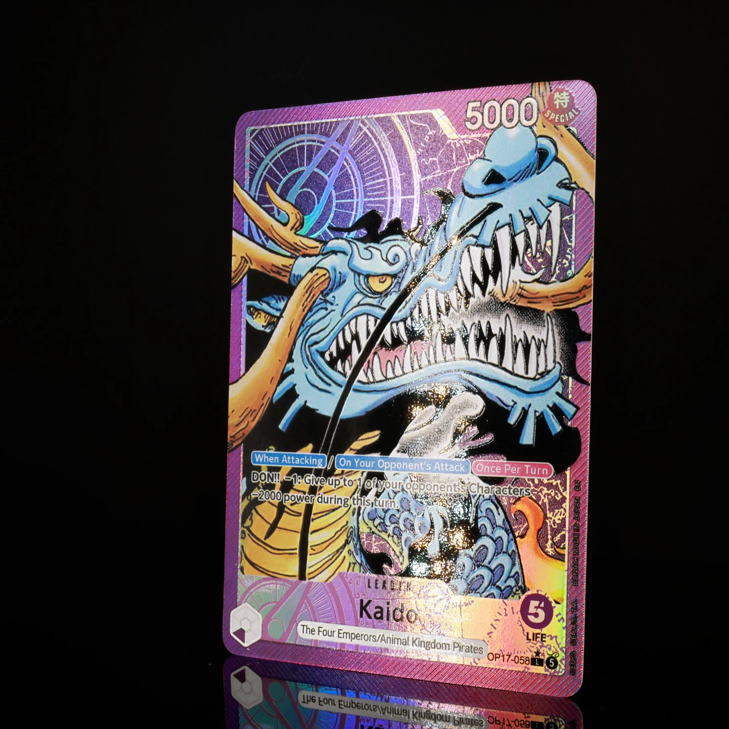 One Piece TCG OPCG English Leader Card OP17 Leader Card Set Luffy Newgate Rocks Linlin Kaido Shanks Textured Foil Card