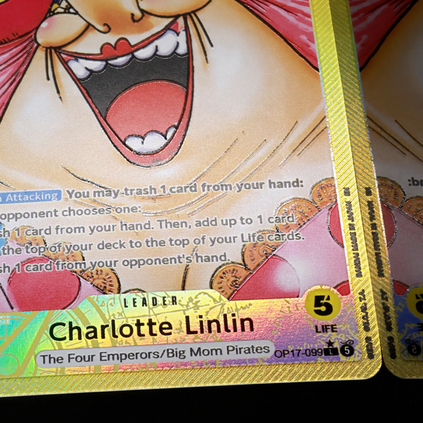 One Piece TCG OPCG English Leader Card OP17 Leader Card Set Luffy Newgate Rocks Linlin Kaido Shanks Textured Foil Card
